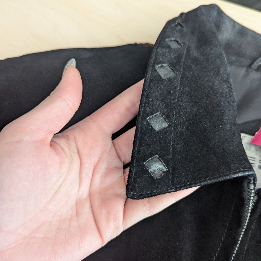 Y2k Vintage Edgy Biker Code Zero Leather Bomber J… - image 6